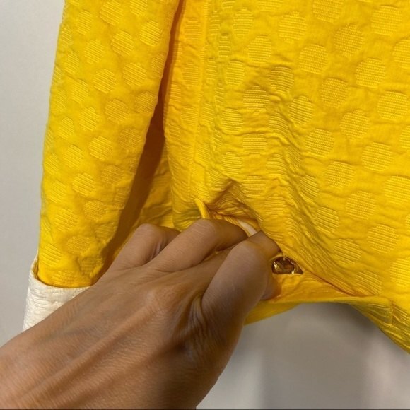 Couture Couture Jacquard 3/4 Sleeve Coat Twiggy Mod Style Los Angeles 40 M - Picture 9 of 15